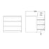 Naia Chest of 3 Drawers in Black Matt